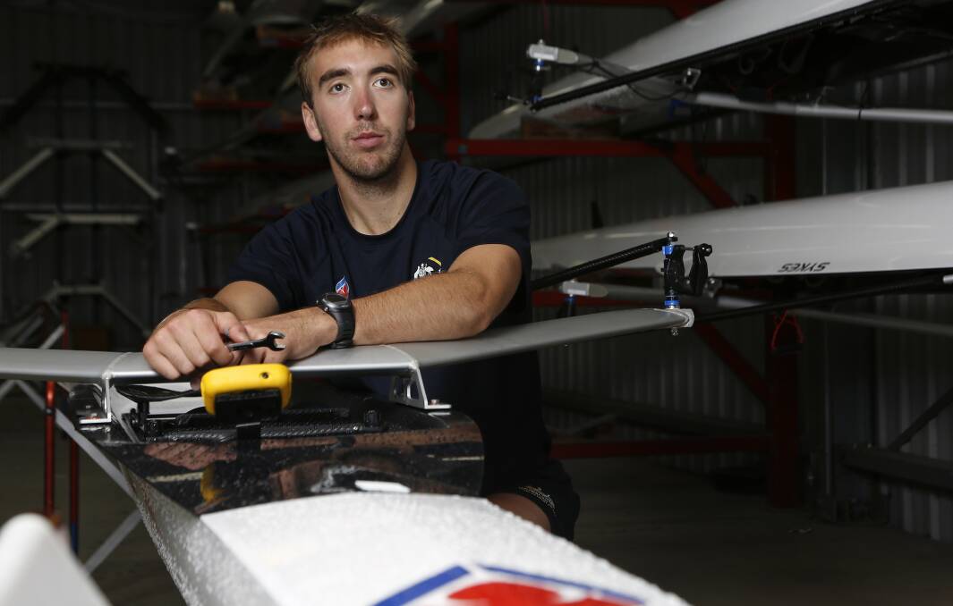 Canberra rower Angus Moore has retired. Picture: Jeffrey Chan