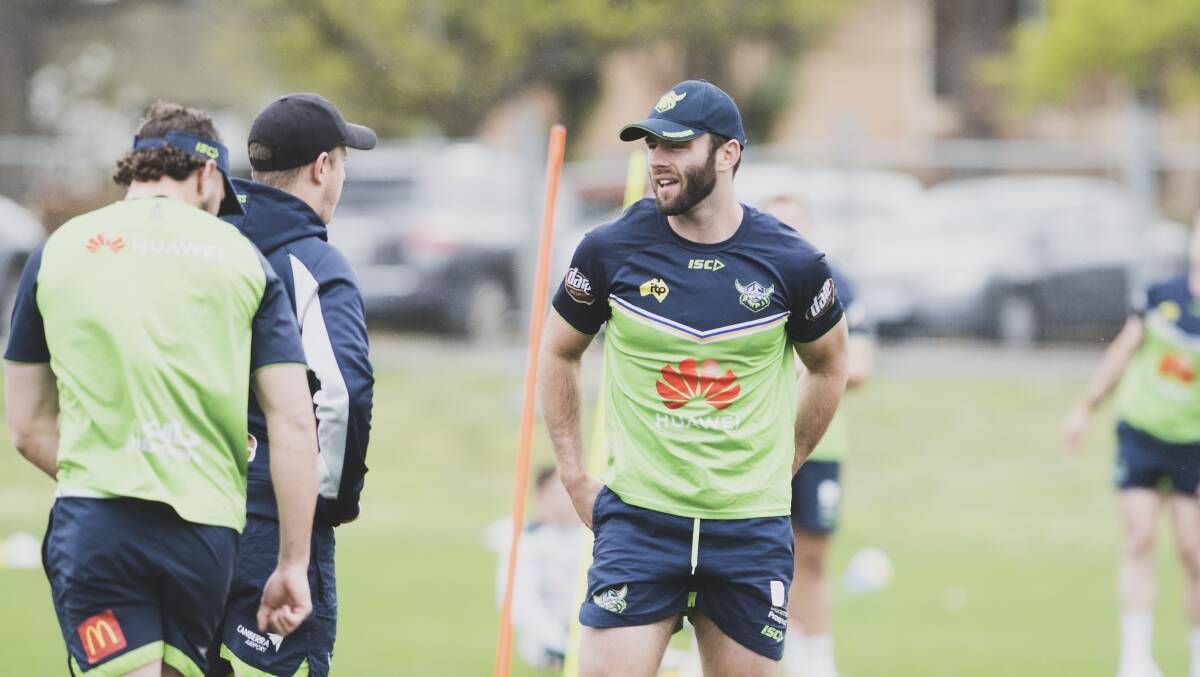 Matt Frawley will cover Jack Wighton at five-eighth against Manly on Thursday night. Picture: Dion Georgopoulos