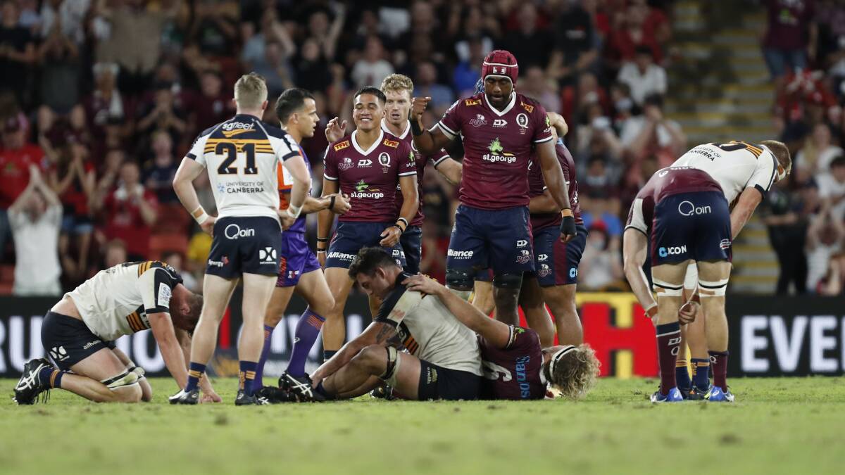 The Brumbies have lost the chance at hosting this year's Super Rugby AU final. Picture: Getty Images