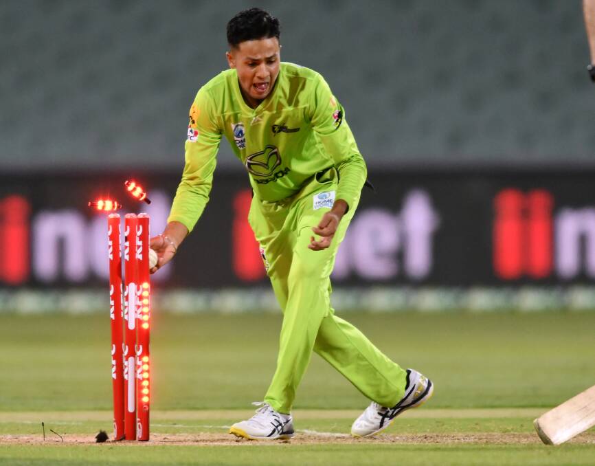 Tanveer Sangha has had a brilliant debut season for the Thunder in the Big Bash. Picture: Getty