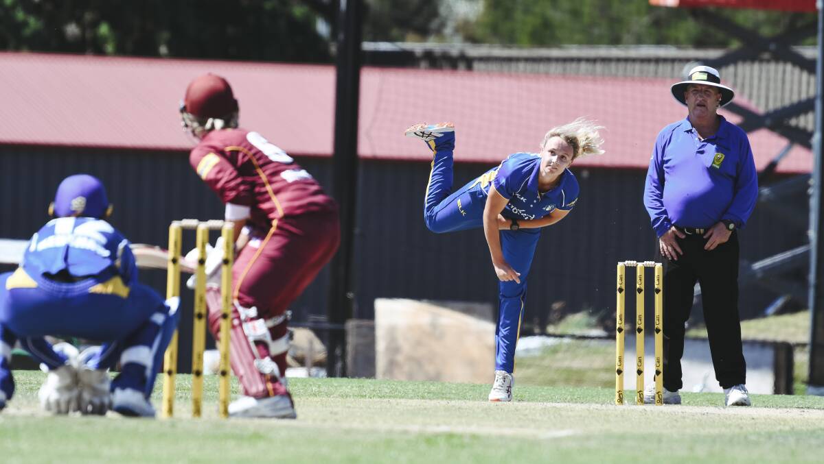 Off-spinner Amy Yates was the one shining light for the Meteors in their season-opener earlier this month. Picture: Dion Georgopoulos