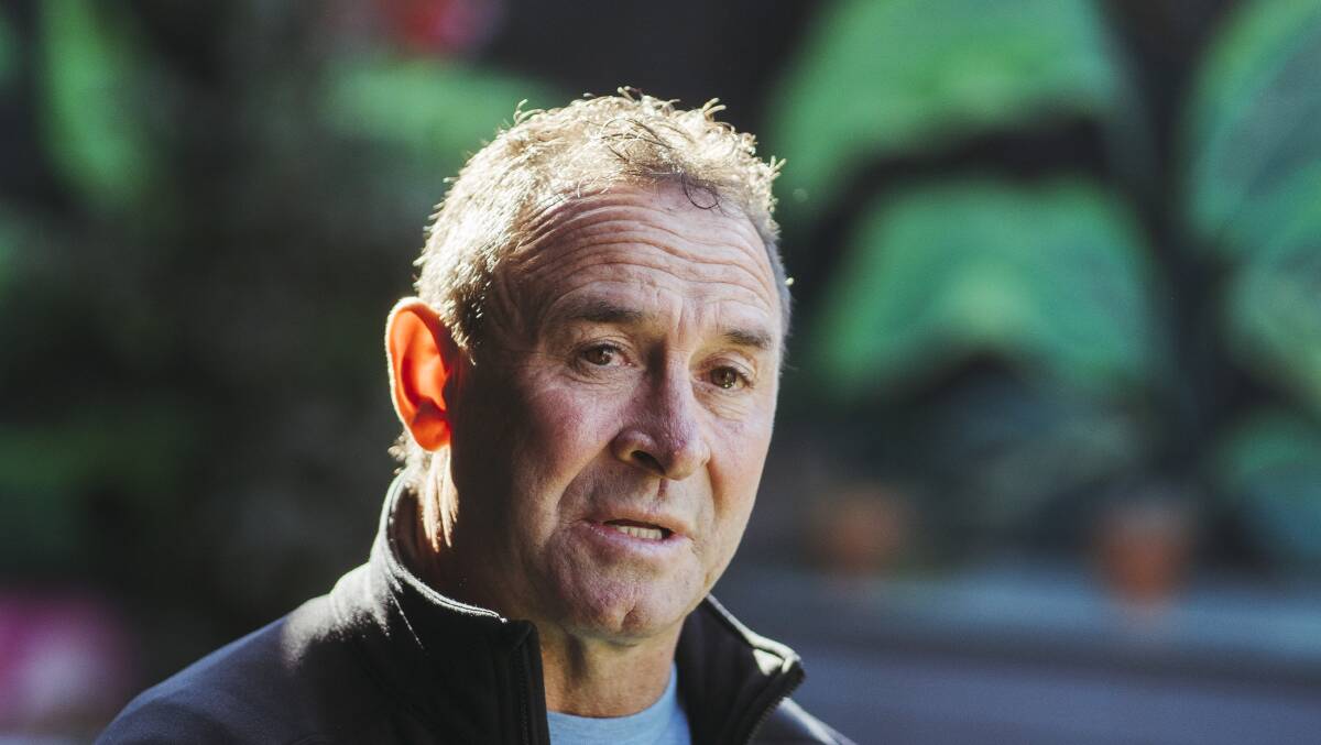 Ricky Stuart hopes a quick dash to Brookvale can resurrect Canberra's season. Picture: Dion Georgopoulos