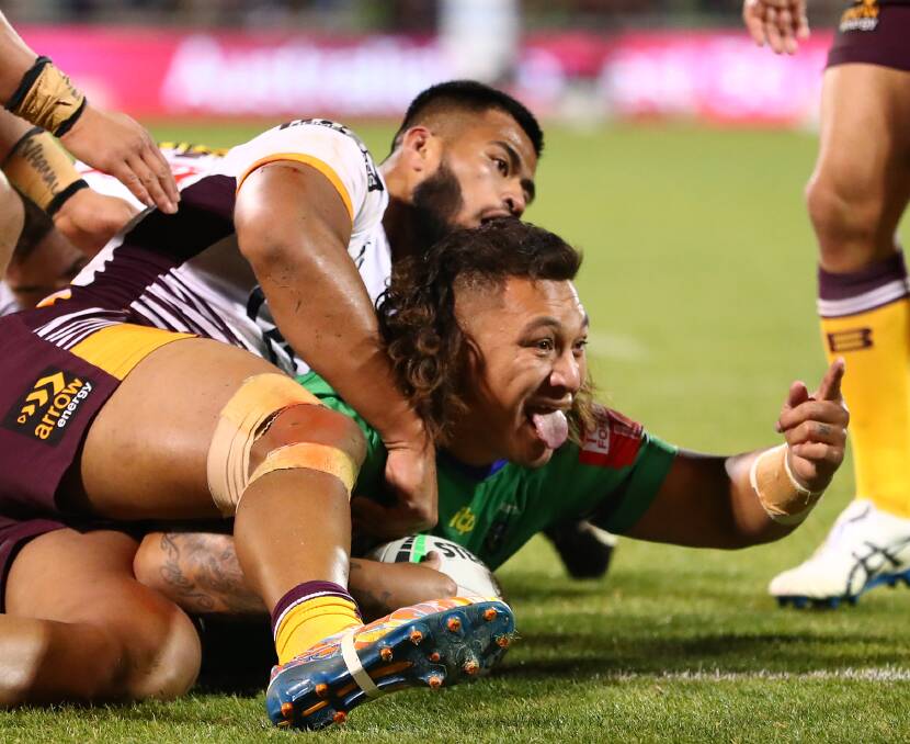 Canberra Raiders enforcer Josh Papalii will be vaccinated in time for next season. Picture: Keegan Carroll