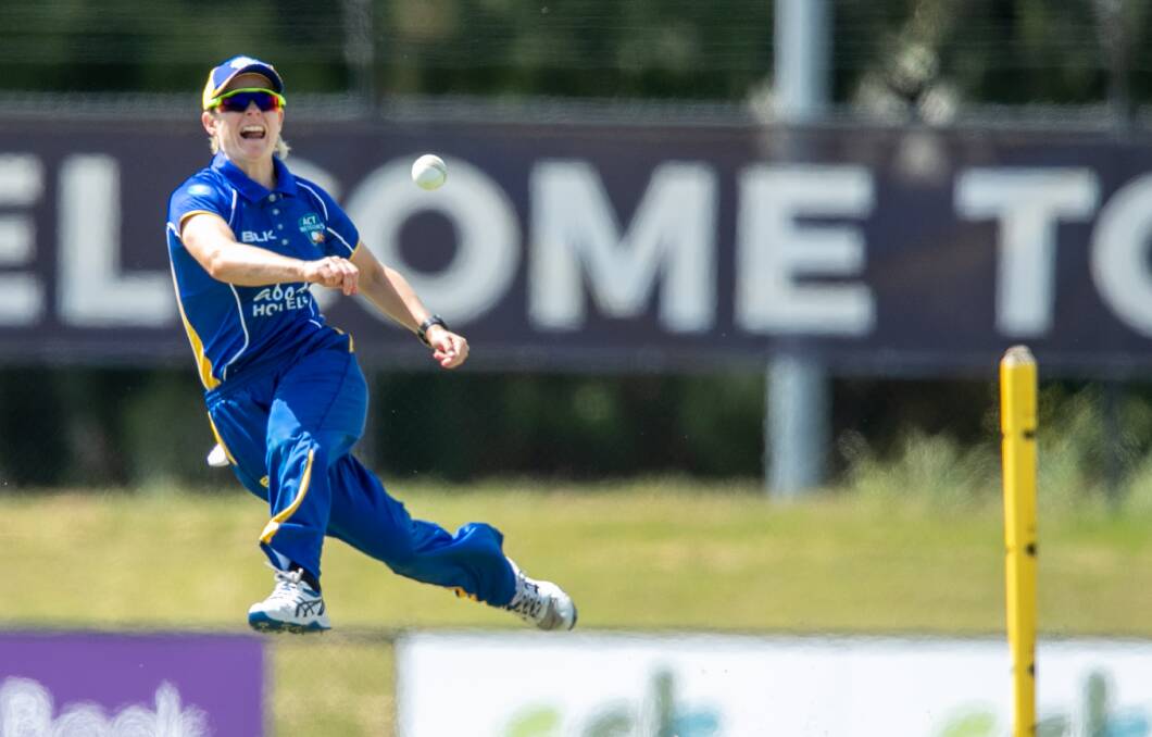 Katie Mack flew to Birmingham this week after her late call up to play in The Hundred. Picture: Keegan Carroll