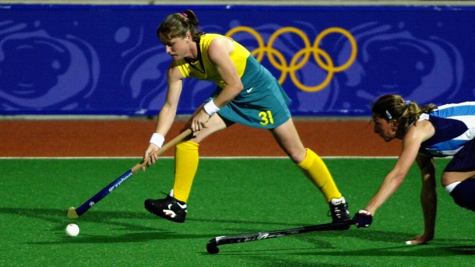 Canberra's Katrina Powell in action at the 2000 Olympics. Picture: Getty Images