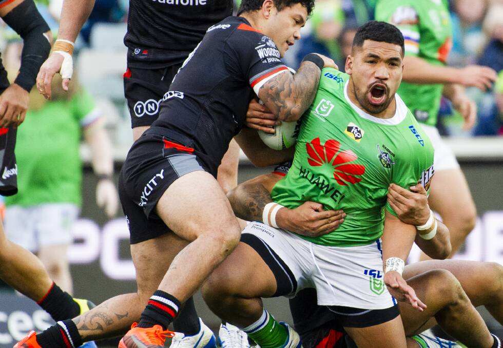 Siliva Havili has followed in the footsteps of Raiders legend Ruben Wiki. Picture: Jamila Toderas