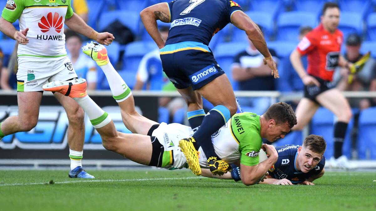 Jack Wighton was unstoppable against Gold Coast. Picture: NRL Imagery.