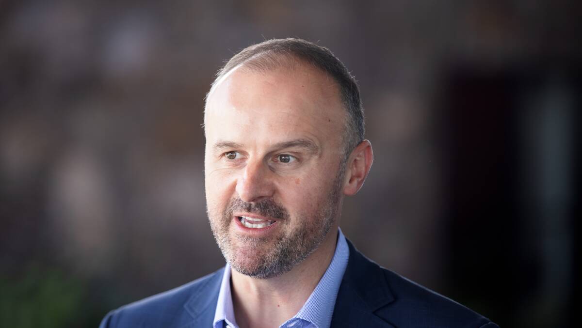 ACT Chief Minister Andrew Barr. Picture: Sitthixay Ditthavong