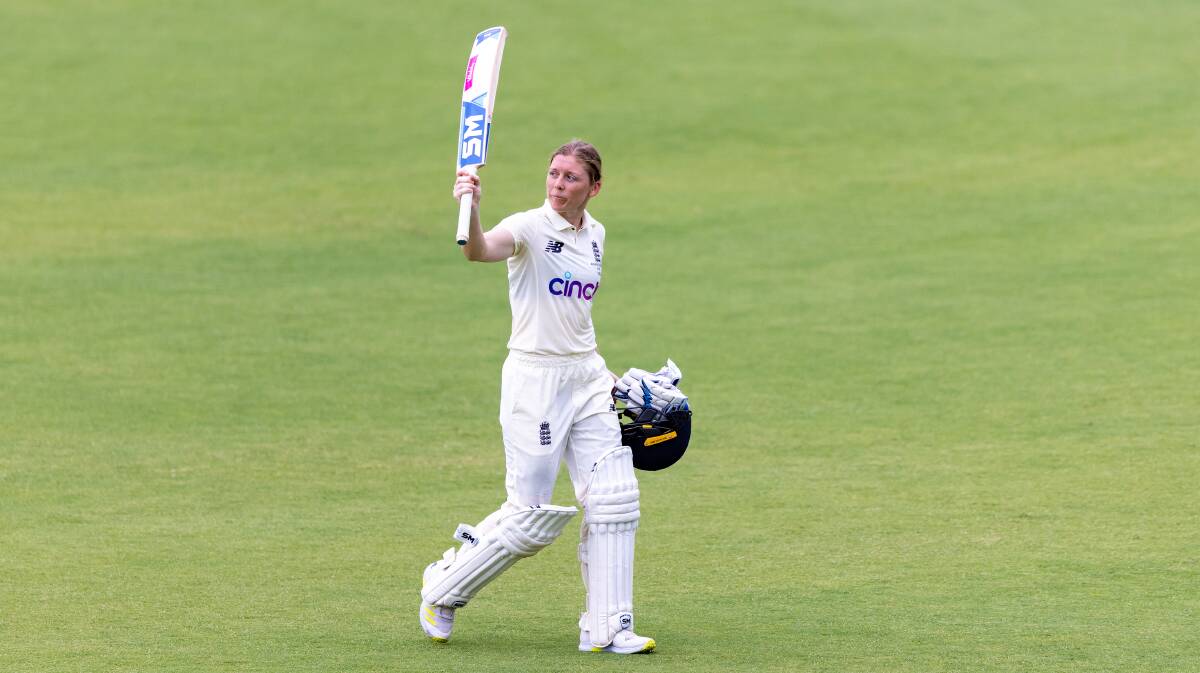England captain Heather Knight scored an unbeaten 168 at Manuka Oval last week. Picture: Sitthixay Ditthavong
