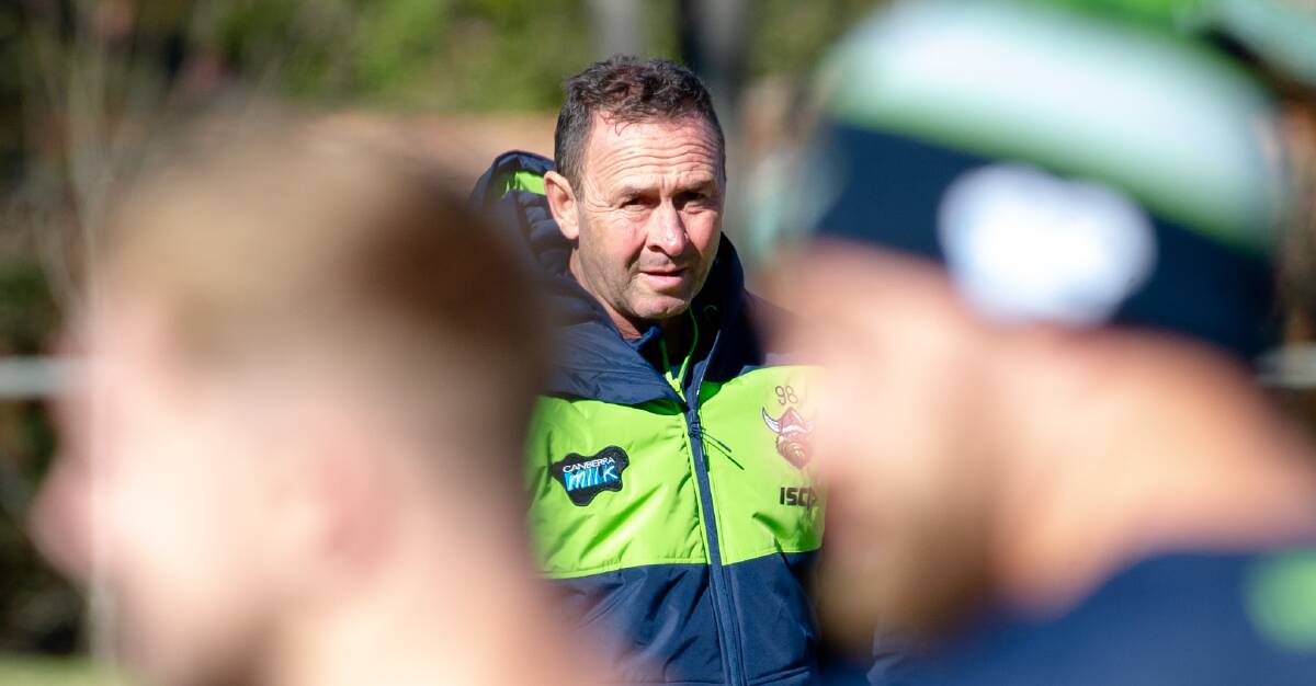 Raiders coach Ricky Stuart chose to stick by Corey Harawira-Naera after the ex-Canterbury and Penrith back rower was charged with drink driving over the off season. Picture: Elesa Kurtz