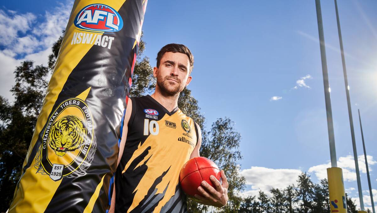 Alec McCormick's 100th game for the Queanbeyan Tigers coincides with an AFL Canberra grand final. Picture: Matt Loxton.