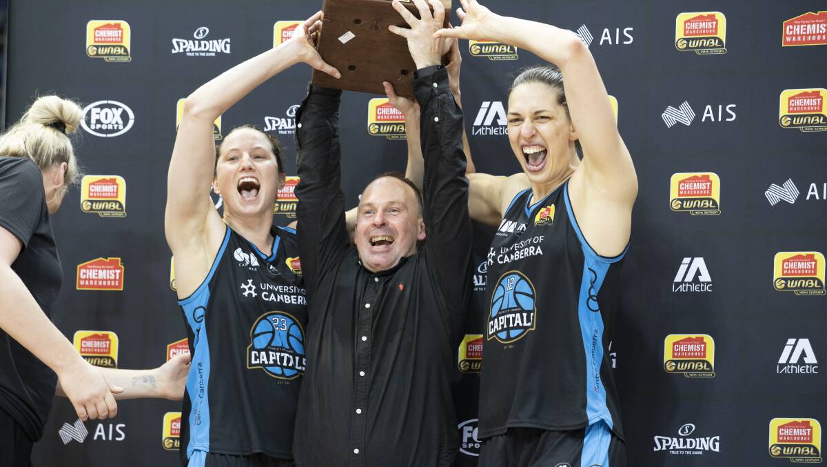 Capitals coach Paul Goriss says Kelsey Griffin and Marianna Tolo are both in doubt for next week's WNBL season opener. Picture: Sitthixay Ditthavong.