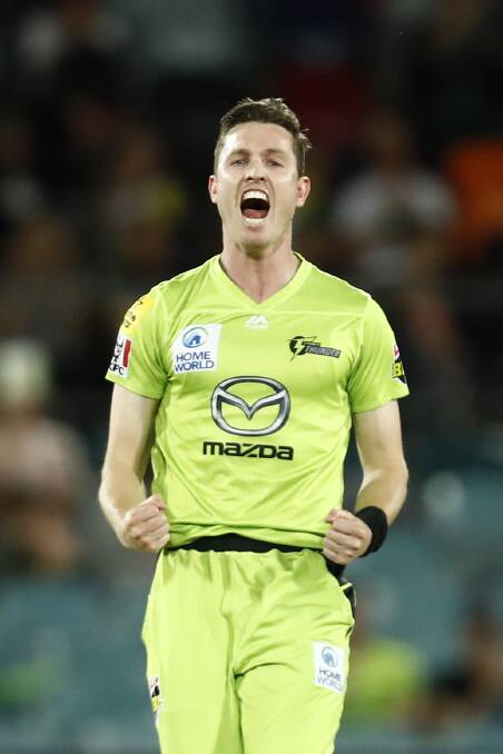 Adam Milne has found his best bowling form in time for the Big Bash finals. Picture: Getty