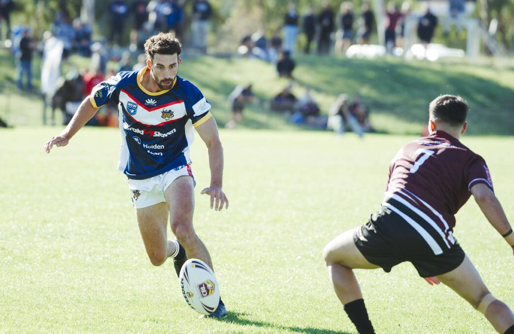 Tuggeranong Bushrangers halfback Jack Heyman had the ball on a string on Saturday. Picture: Dion Georgopoulos