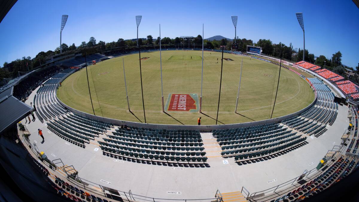 Manuka Oval hasn't hosted a Prime Minister's XI match since 2019. Picture: Sitthixay Ditthavong
