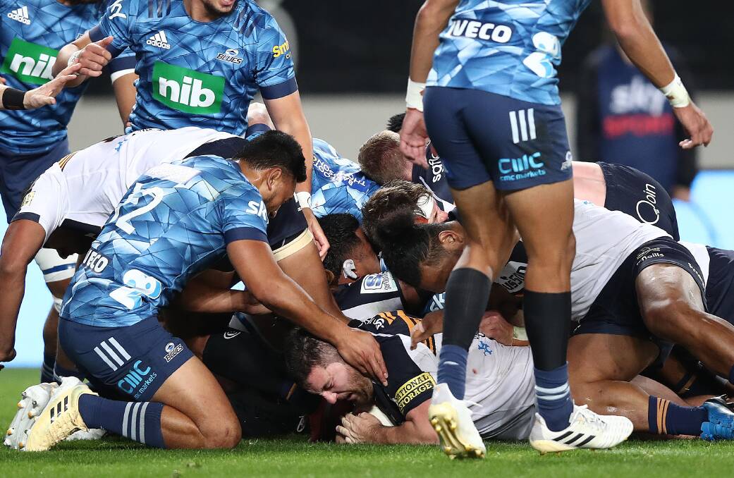 Connal McInerney scored the Brumbies' only try. Picture: Getty