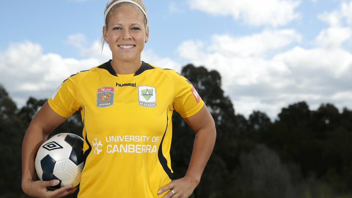 Chantel Jones played one season for Canberra United, in 2014. Picture: Jeffrey Chan