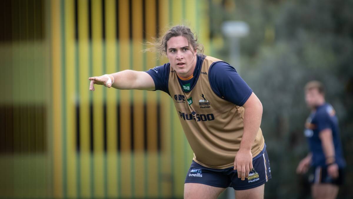 Lachlan Lonergan was part of Dave Rennie's 40-man Brumbies camp in Sydney earlier this week. Picture: Karleen Minney