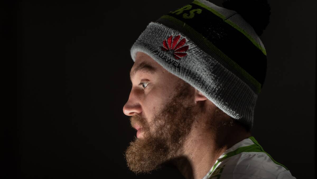 Elliott Whitehead has missed just two matches in five seasons at the Canberra Raiders. Picture: Karleen Minney.