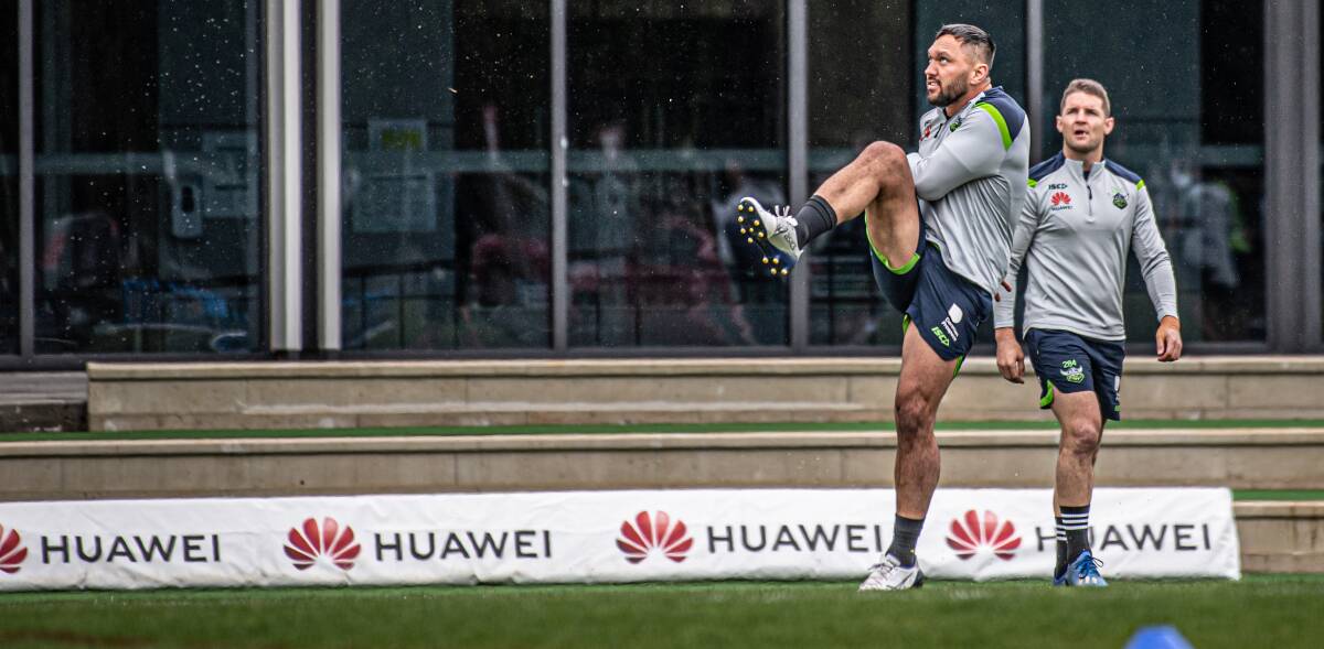 Jordan Rapana has re-signed for a year with the Canberra Raiders. Picture: Karleen Minney