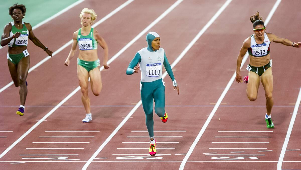 Cathy Freeman storms to a 400m gold medal win at the Sydney Olympics.