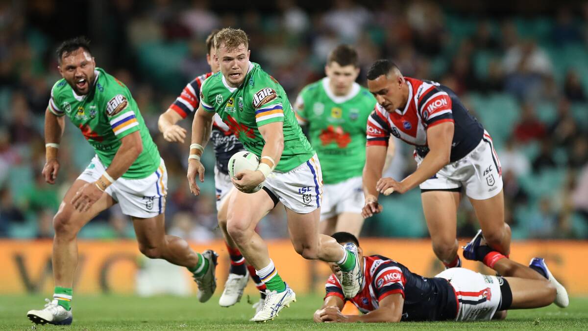 Hudson Young was immense starting in the front row against the Roosters. Picture: Getty Images.