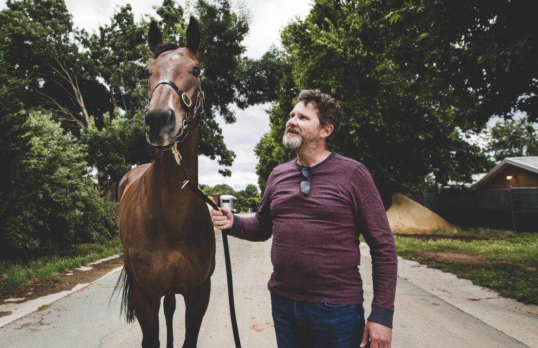 Canberra trainer Doug Gorrel will saddle up Onthetake on Wednesday. Picture: Jamila Toderas