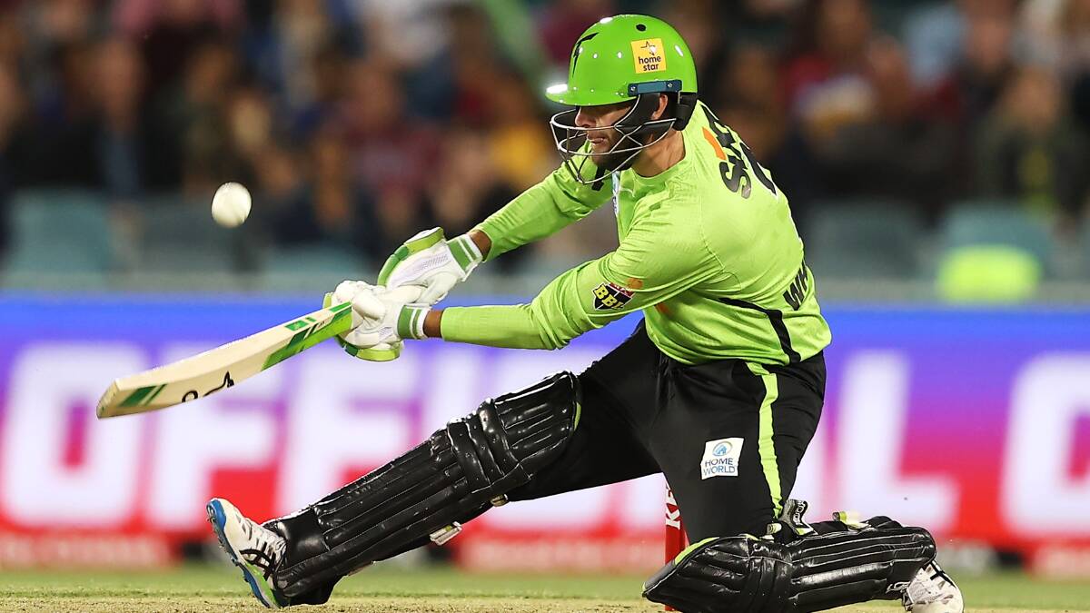 Sam Whiteman made his Sydney Thunder debut on Monday night in Canberra. Picture: Getty