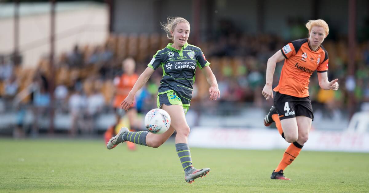 Laura Hughes had a superb season for Canberra United. Picture: Sitthixay Ditthavong