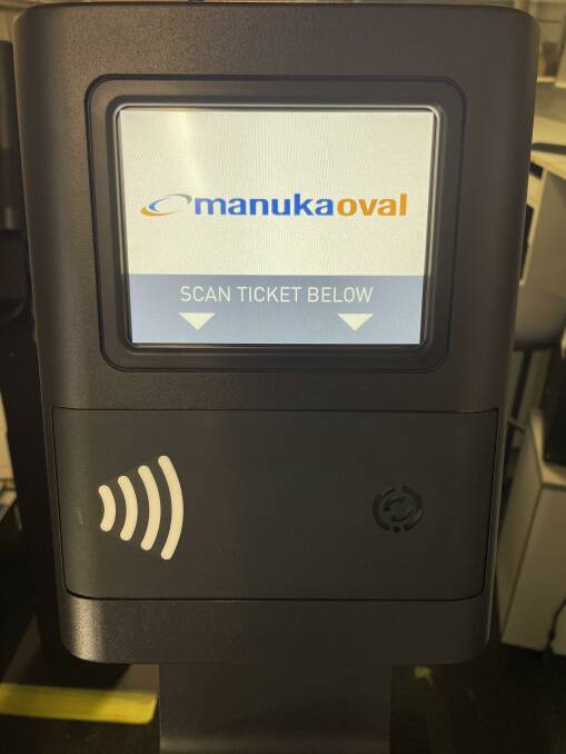 The new scanning devices at Manuka Oval. Picture: Supplied