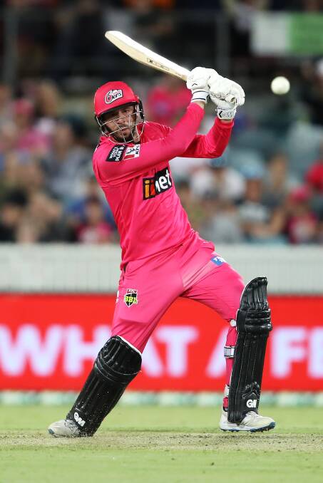 James Vince scored 98 not out to propel the Sixers into the Big Bash final. Picture: Getty