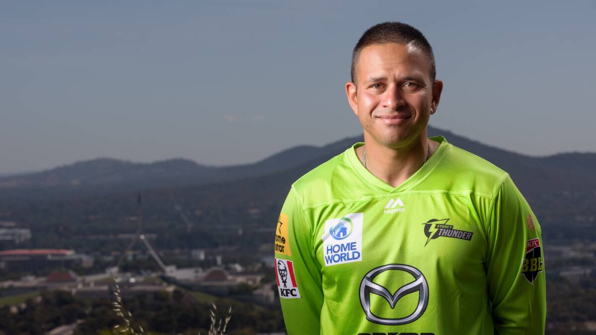 Usman Khawaja loves playing in Canberra. Picture: Sitthixay Ditthavong
