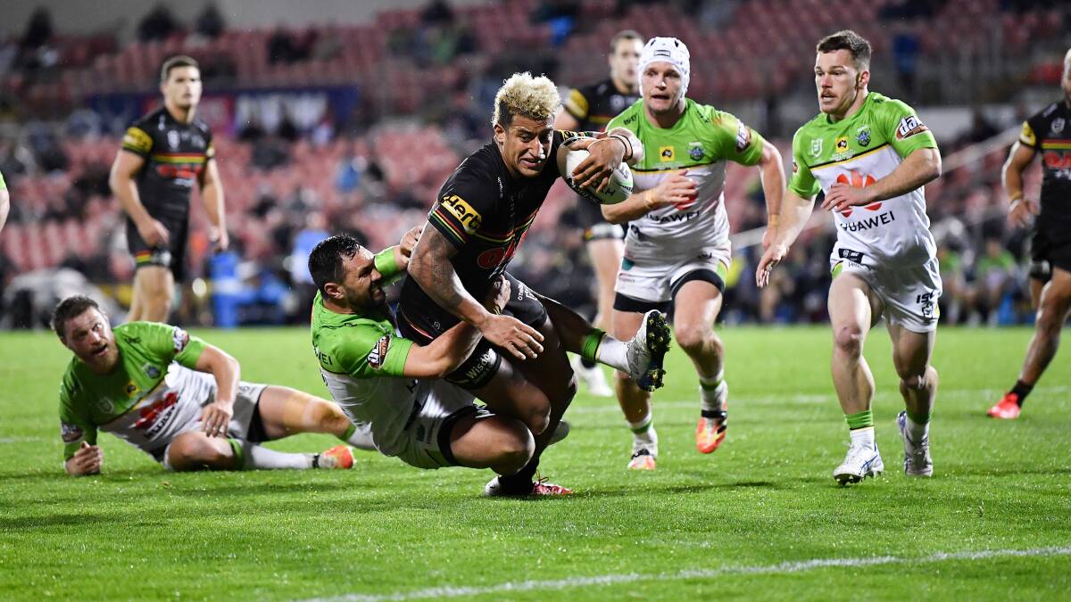 Viliame Kikau was at his devastating best against the Raiders. Picture: NRL Imagery