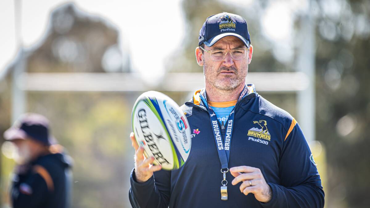 Brumbies coach Dan McKellar has revealed several of his players sacrificed to Christmas to avoid quarantine. Picture: Karleen Minney