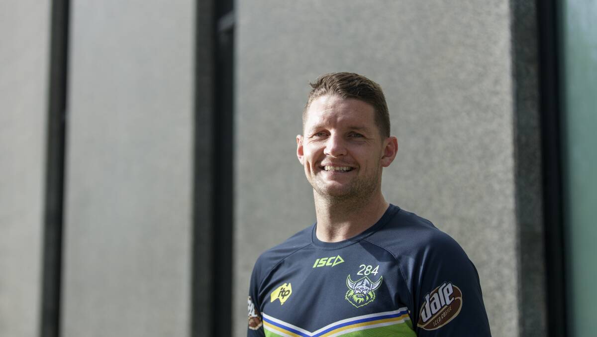 Raiders captain Jarrod Croker says winning the forwards battle will be crucial against the Sydney Roosters. Picture: Sitthixay Ditthavong.