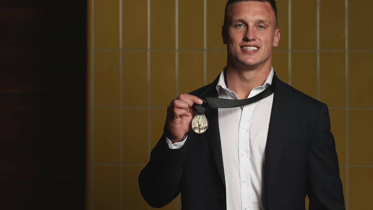 Jack Wighton with his Dally M Medal. Picture: Getty Images.