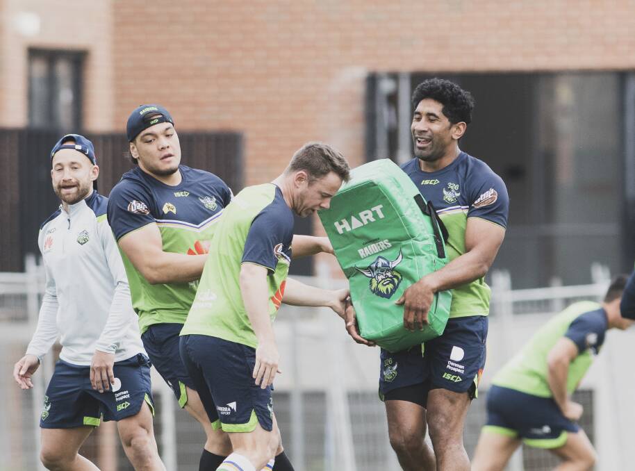 Sia Soliola will make his long-awaited return on Saturday, Picture: Dion Georgopoulos