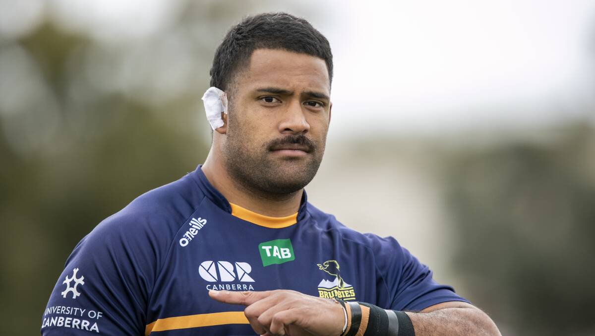 Prop Scott Sio has backed the Brumbies' scrum to fire against the Hurricanes. Picture: Keegan Carroll
