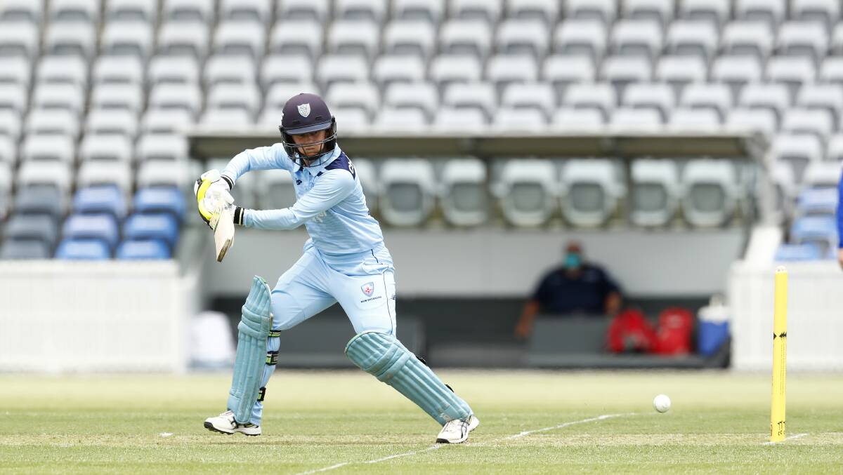 Rachael Haynes scored a brilliant century for NSW at Manuka Oval on Thursday. Picture: Keegan Carroll