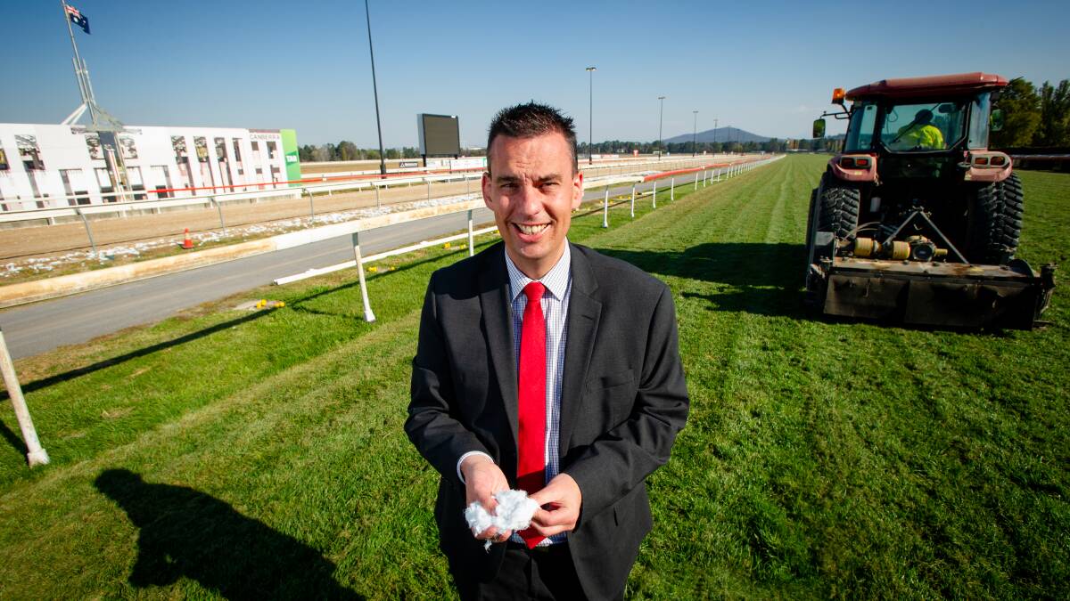Canberra Racing Club chief Andrew Clark has been forced to cancel Friday's meeting on the Acton track. Picture: Elesa Kurtz