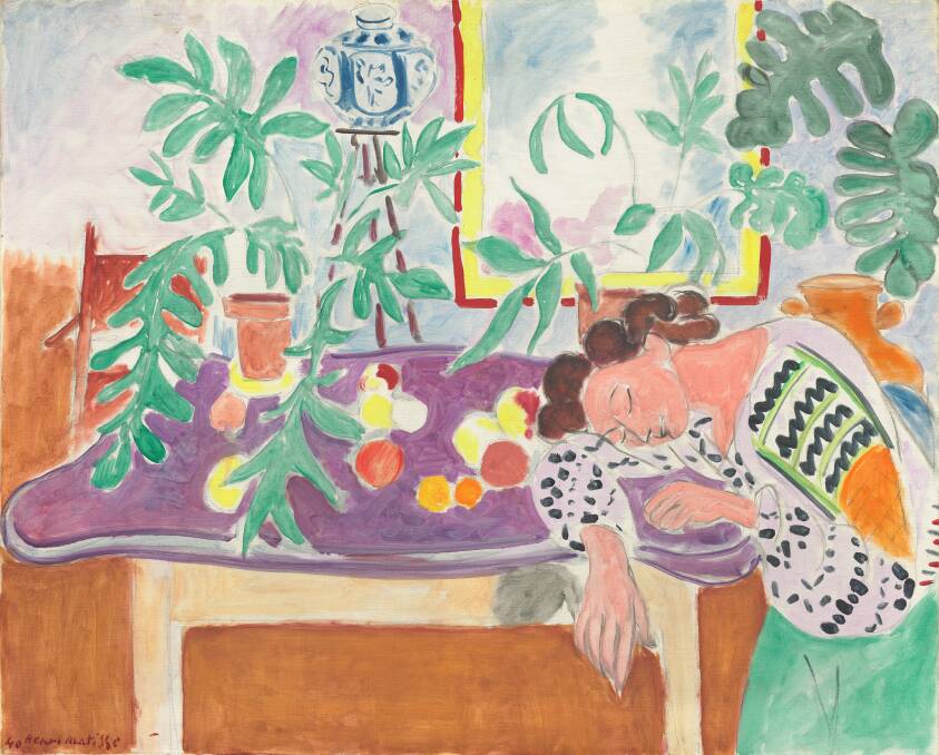 Henri Matisse, Still life with sleeping woman [Nature morte à la dormeuse],1940. Pictures: Supplied