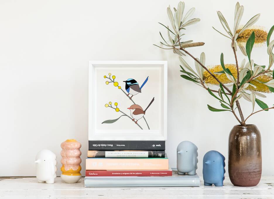Eggpicnic Bird Art Prints, framed and unframed, from $55. galleryofsmallthings.com 