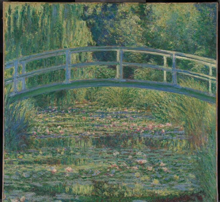 Above, a detail from Claude Monet's The Water-Lily Pond, 1899.