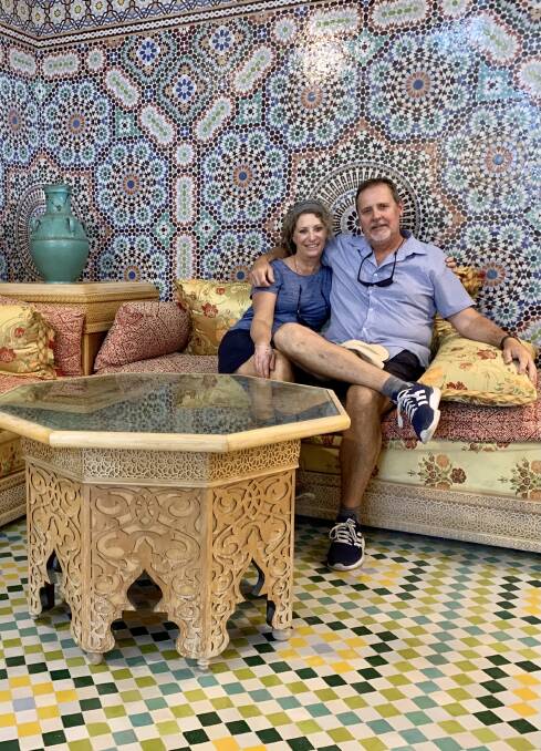 Jenene and Jon Clarke in Morocco. Picture supplied