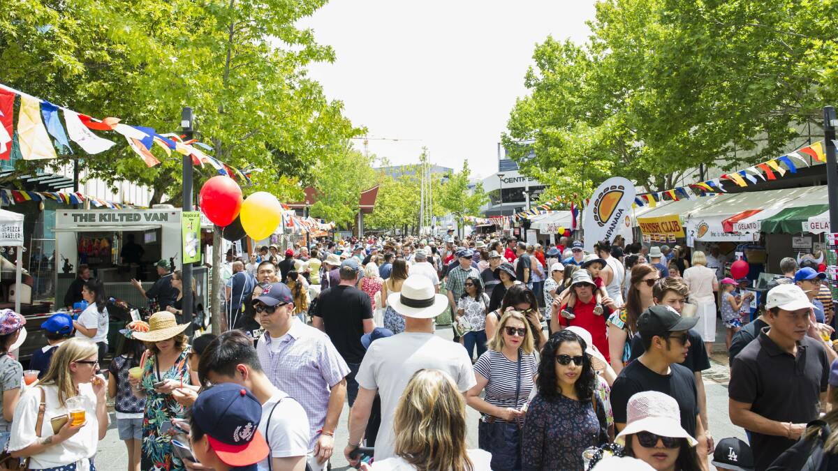 The National Multicultural Festival will be cancelled in 2022. Picture: Dion Georgopoulos