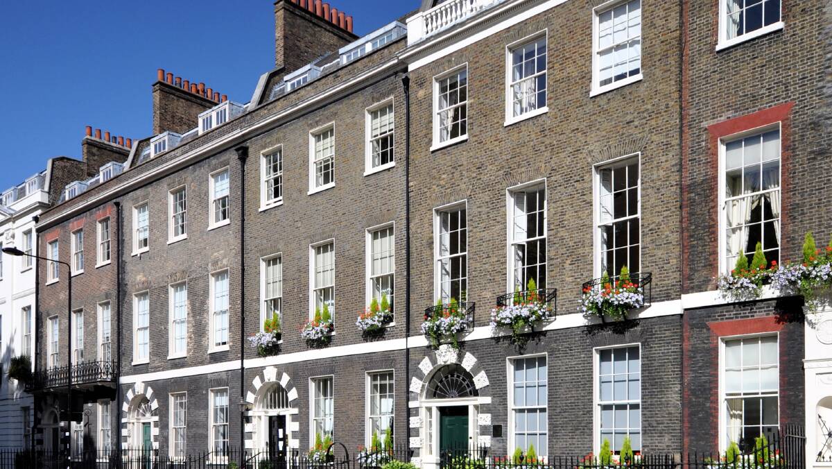 A row of Bloomsbury terraces typical of Mecklenburgh Square. Picture: Shutterstock