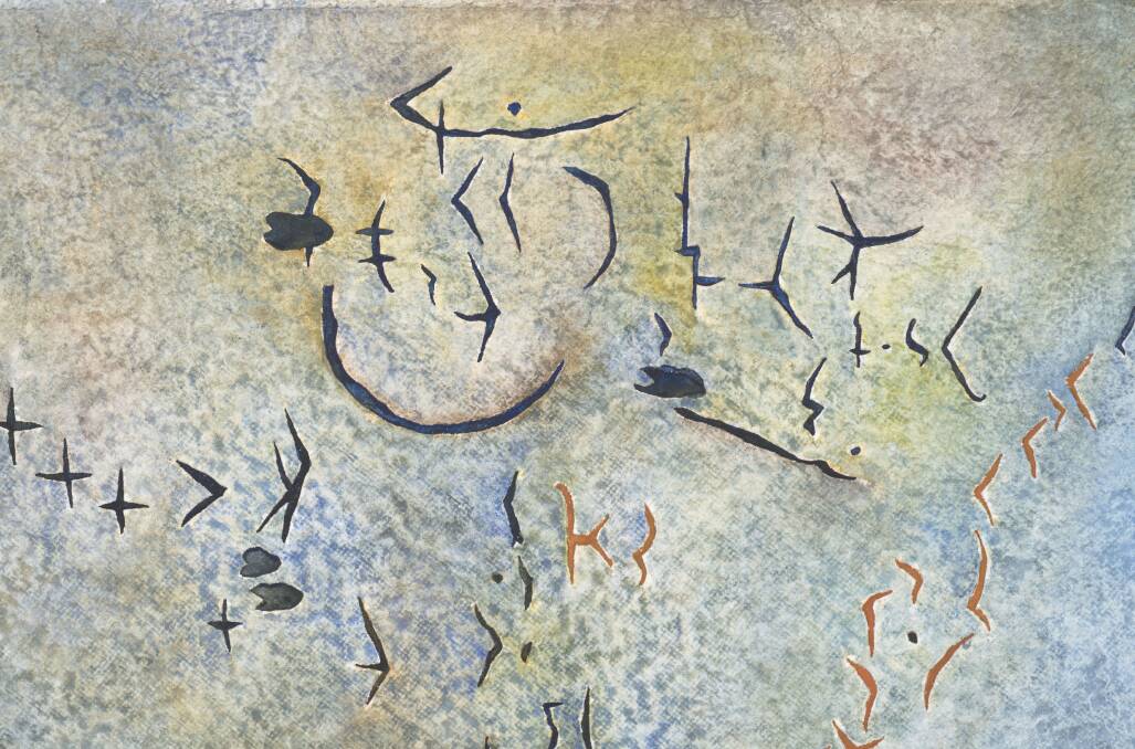 G.W. Bot, Water Glyphs (detail), at Beaver Galleries