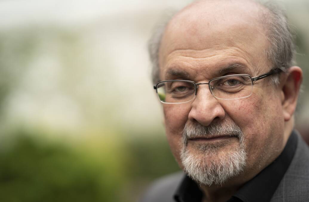Salman Rushdie, in times before an attack left him blind in one eye. Picture Getty Images