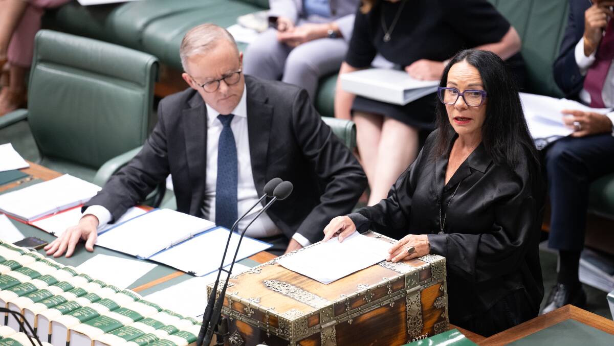 Prime Minister Anthony Albanese and Indigenous Australians minister Linda Burney. Picture by Sitthixay Ditthavong