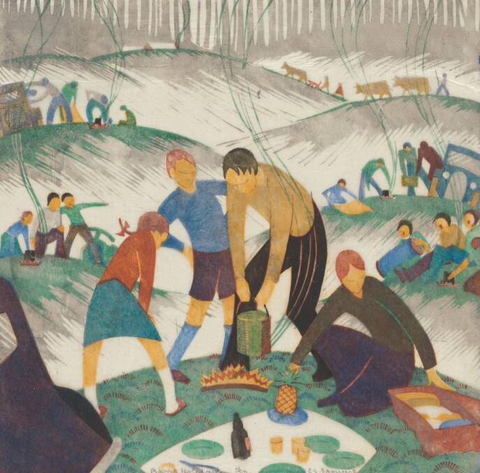 Ethel Spowers, Bank holiday, 1935. 